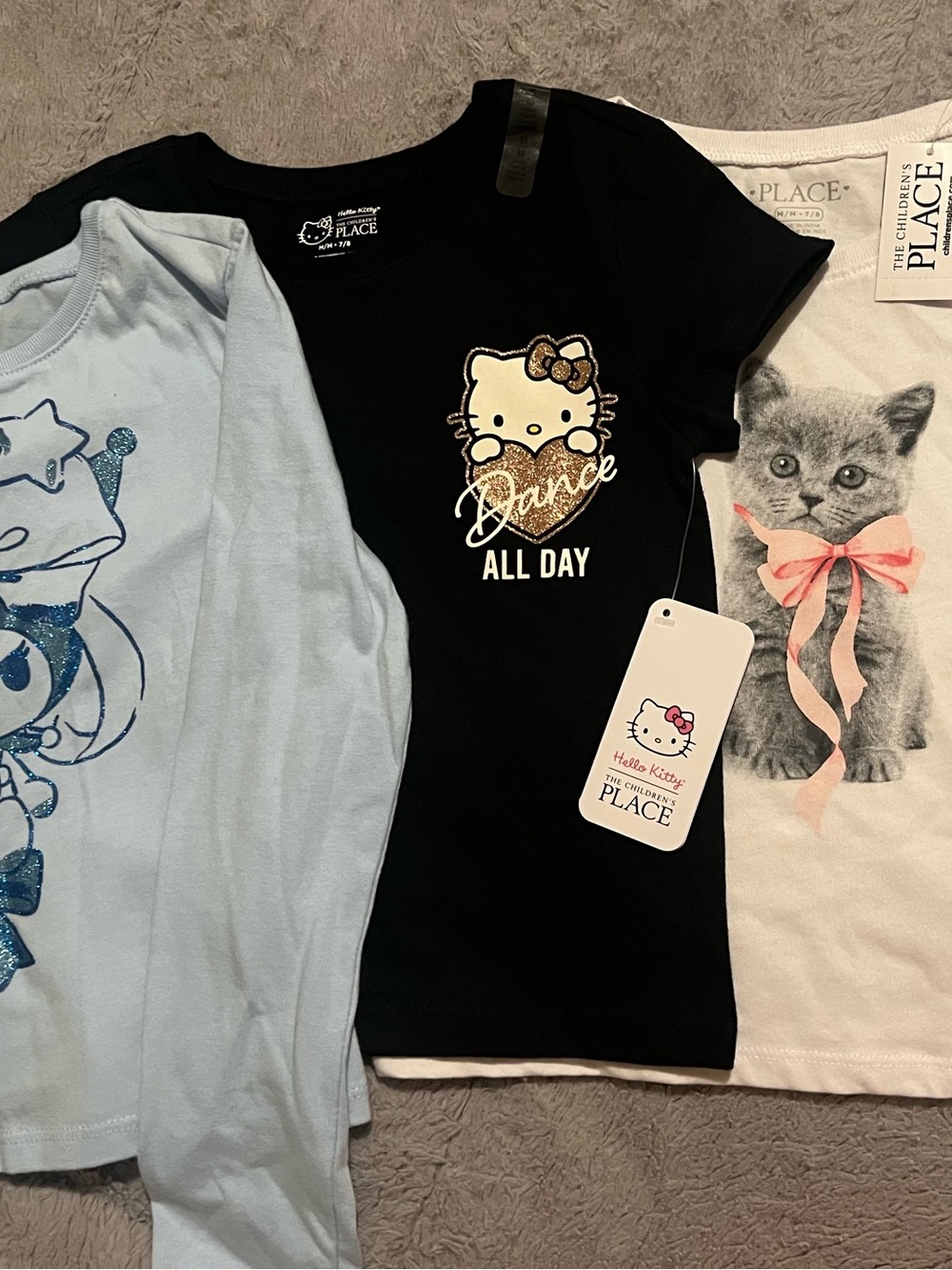 The Children's Place Black Hello Kitty 'Dance All Day' Tee